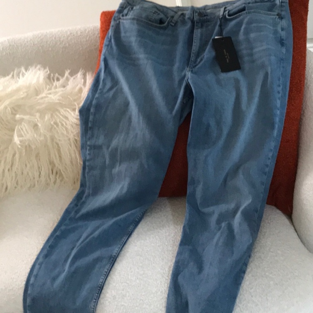 rag & bone Blue Straight Leg Jeans Fit2